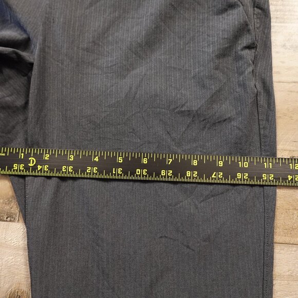 Athleta Midtown Trouser Pants Women’s 8 Flint Grey Pinstripe Stretch Athleisure - Picture 9 of 14